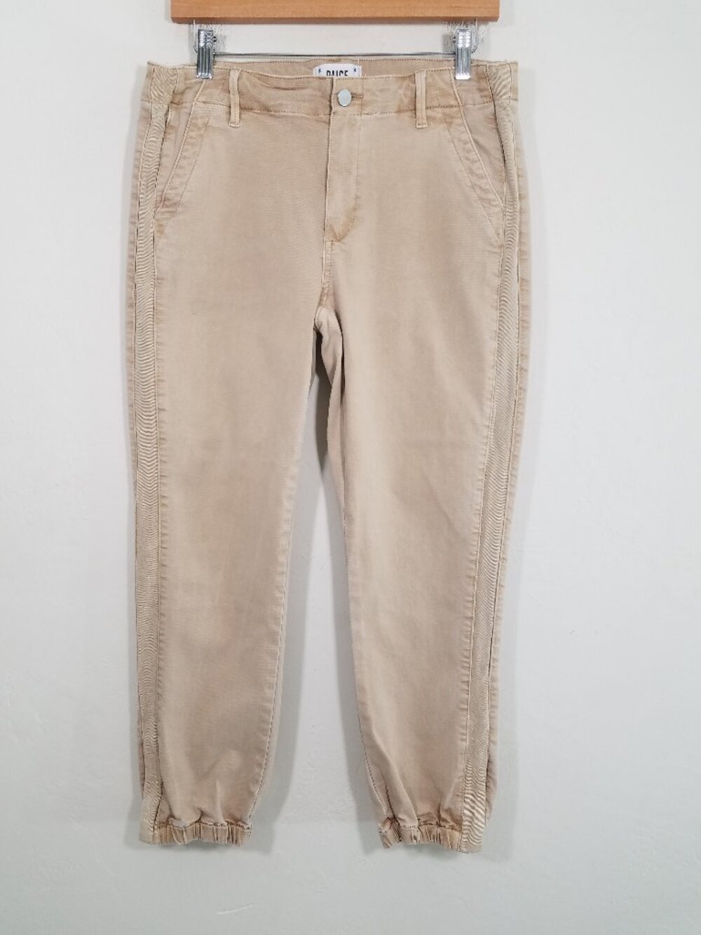 PAIGE Mayslie Jogger Super Stretch Crop Pants Zip Legs Size 30 - Picture 5 of 12